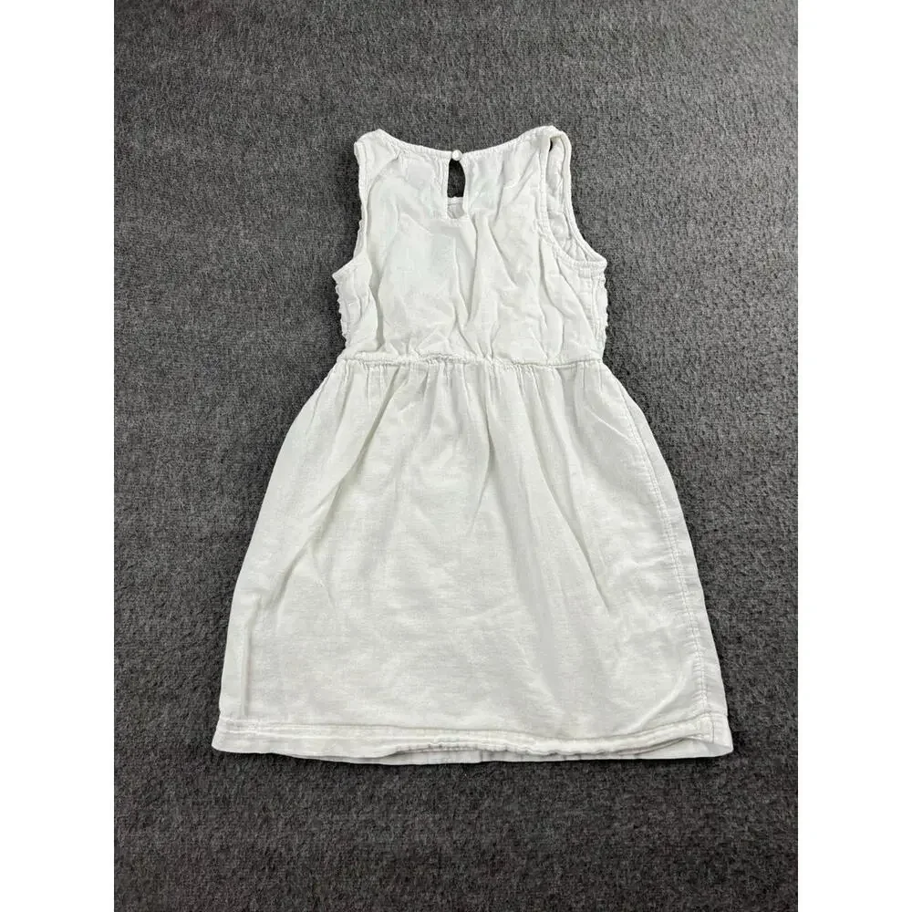 Old Navy‎ White Sleeveless Dress for Girls Size S (6-7)